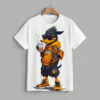 Men'S Casual Summer T-Shirt with Cartoon Dog Print